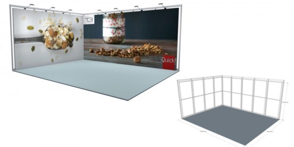 5×4 Stand Size: L:5000 x W:4000 x H:2360.5mm SSK08