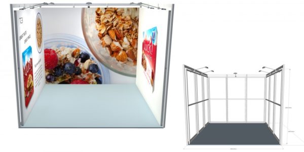 3×3 Stand Size: L:3000 x W:3000 x H:2360.5mm SSK17