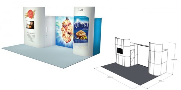 6.5×4 Stand Size: L:6500 x W:4000 x H3218mm SST25